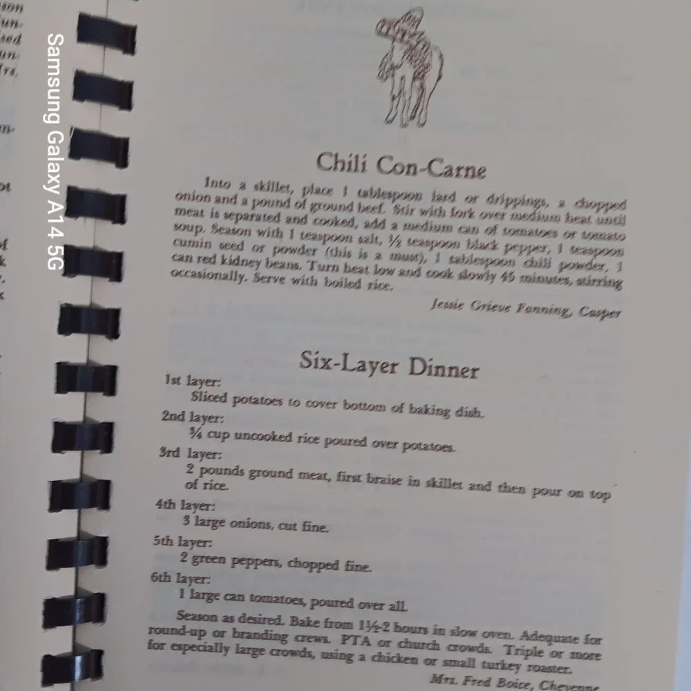 COOKING In Wyoming Cookbook Vintage 1969 Woman Suffrage Centennial